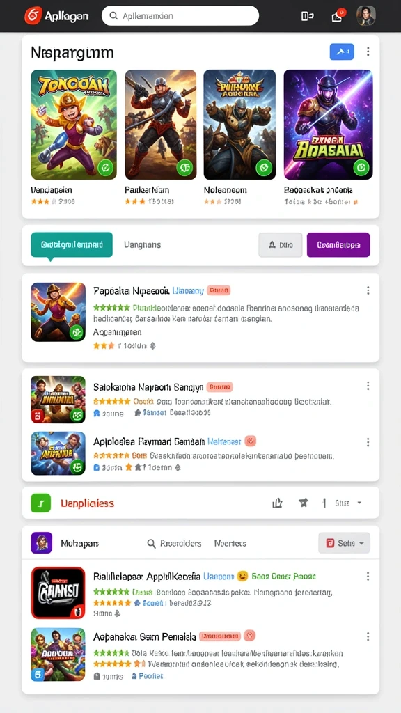 Tangkapan layar menunjukkan beberapa tema mesin slot yang tersedia.