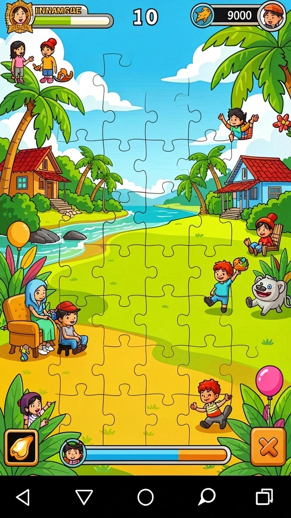 Layar utama permainan slot yang menarik dan interaktif.