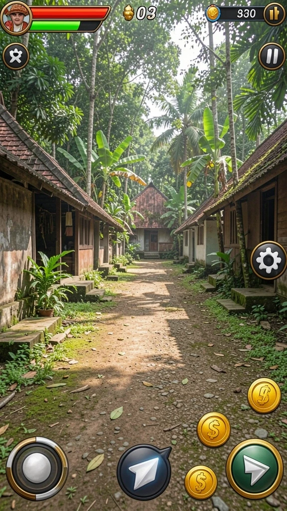 Tangkapan layar menunjukkan grafis permainan yang memukau.
