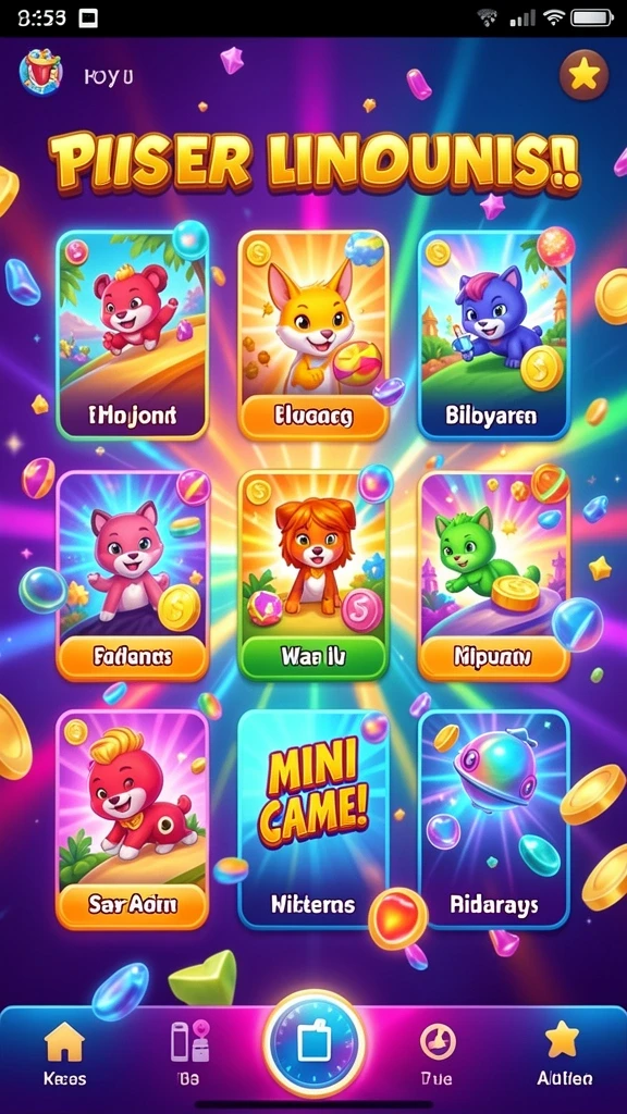 Tampilan utama game 98TOTO dengan menu yang intuitif.