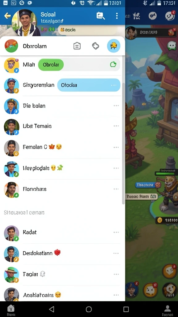 Tampilan awal yang menarik dengan desain yang modern.