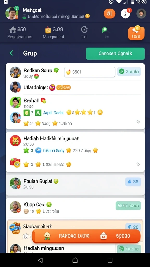 Pengguna dapat berkompetisi secara online dengan pemain lain.