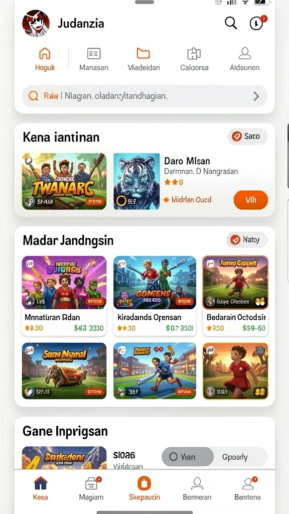 Tantangan seru yang dapat dihadapi oleh semua pemain.