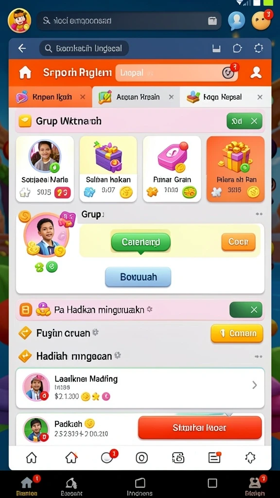 Screenshot menampilkan salah satu turnamen yang sedang berlangsung di DEWI11.