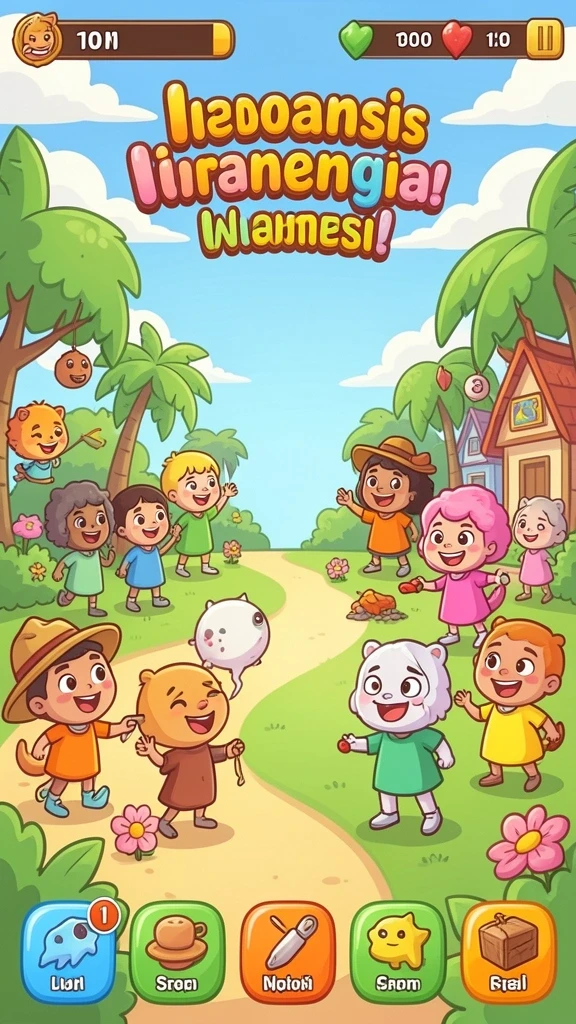 Grafis yang memukau dan berwarna-warni.