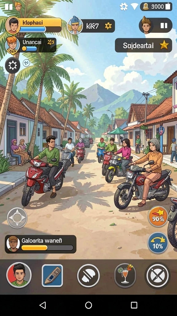 Tampilan antarmuka utama GOGORUMMY yang menarik.