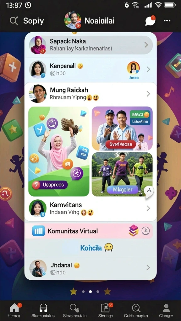 Tampilan antarmuka game yang menarik dan user-friendly.