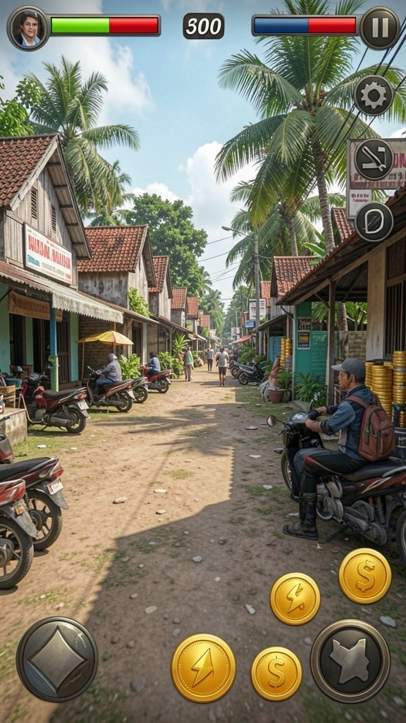 Screenshot dari mode turnamen yang menarik.