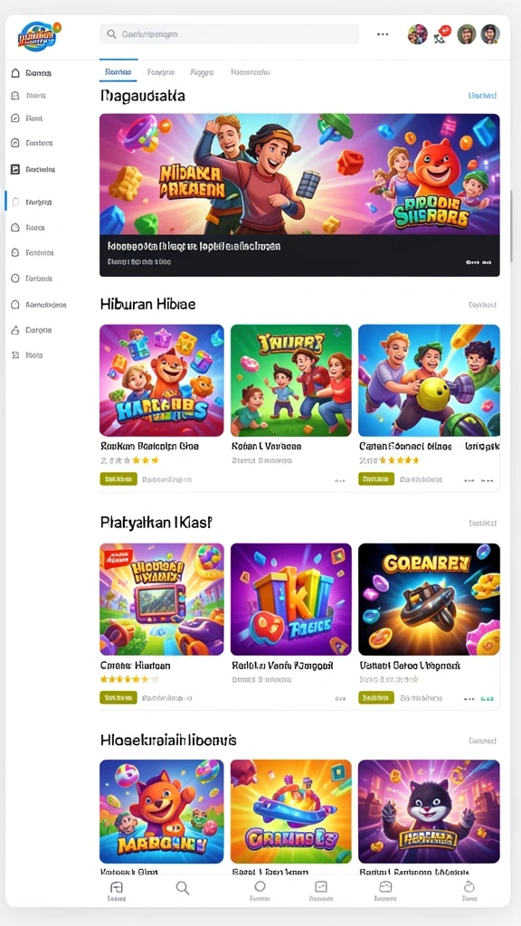 Pengalaman bermain yang interaktif dan seru.