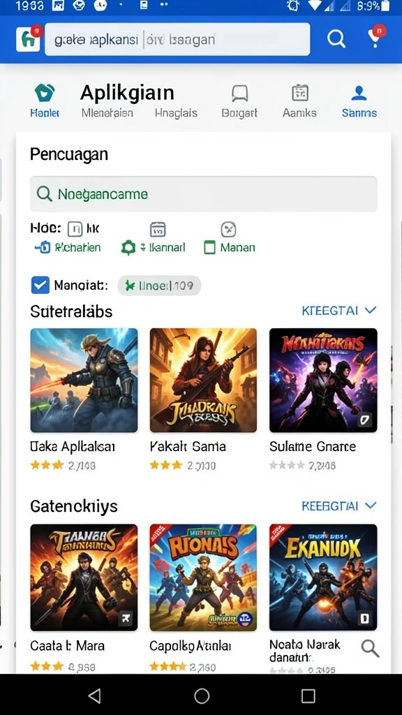 Karakter-karakter unik yang bisa dimainkan.