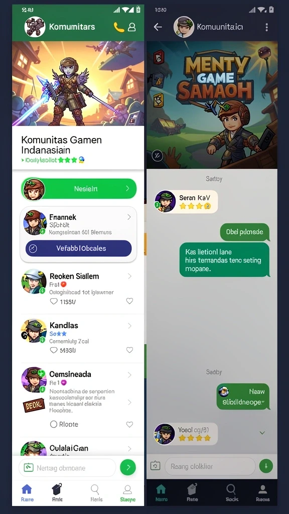 Tampilan karakter utama dalam misi petualangan.
