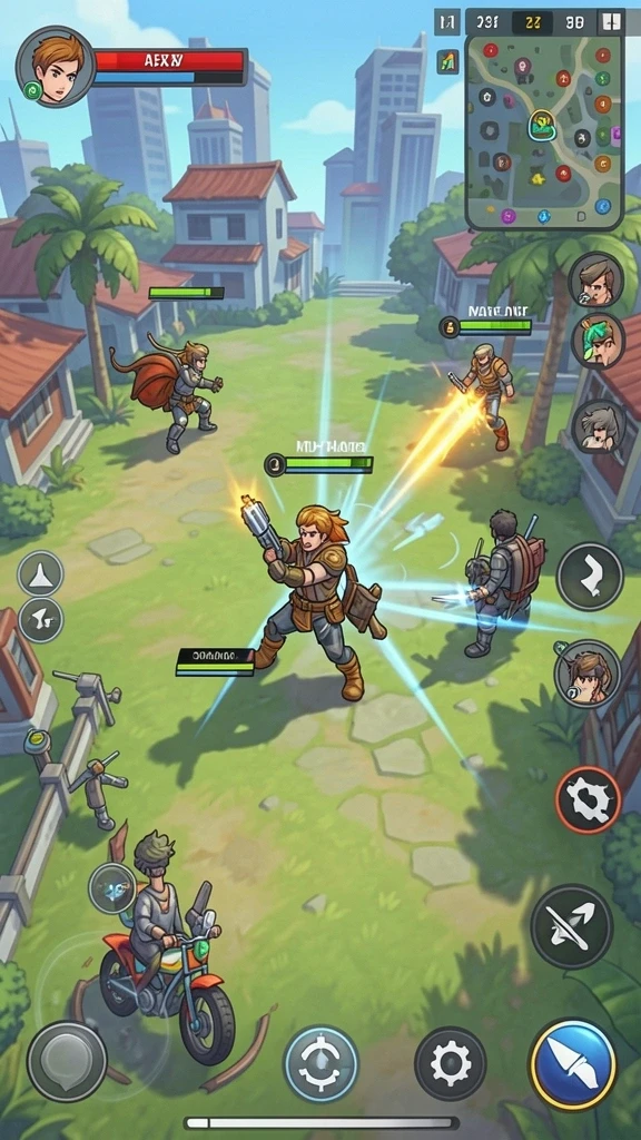 Screenshot menunjukkan aksi tempur seru di KATSU5.