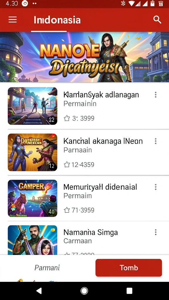Grafis yang menawan dan penuh warna.