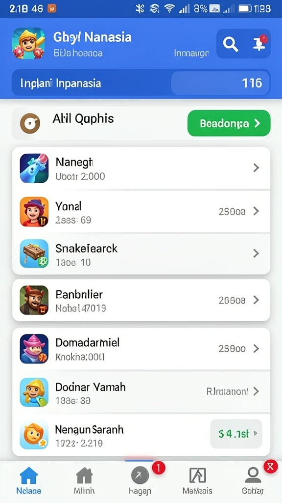 Penghargaan bonus yang menggiurkan setiap hari.