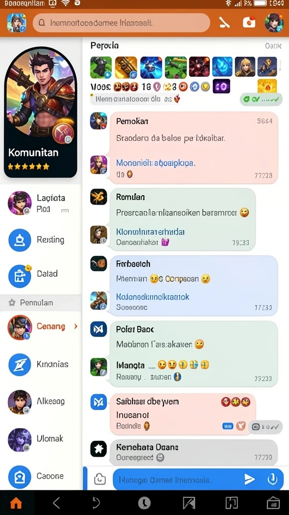 Pengalaman bermain yang seru dan menantang setiap harinya.