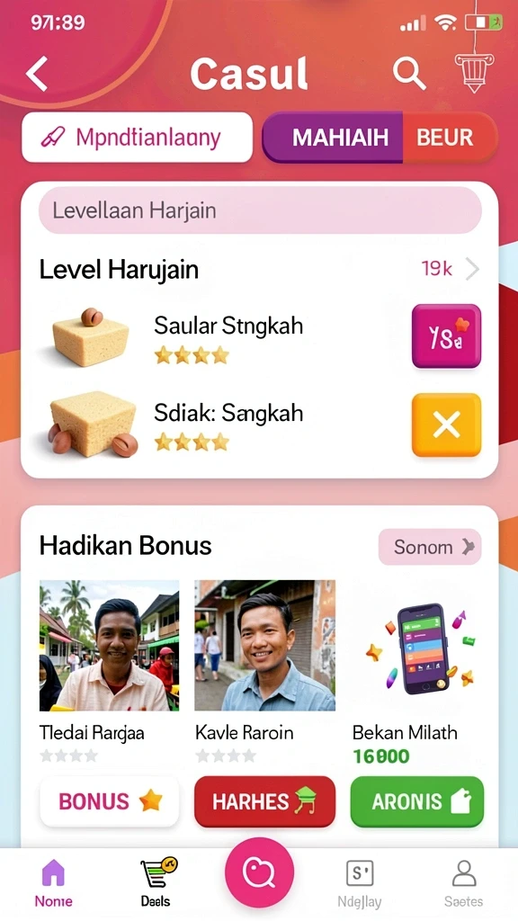 Sistem kustomisasi karakter yang menarik dan unik.