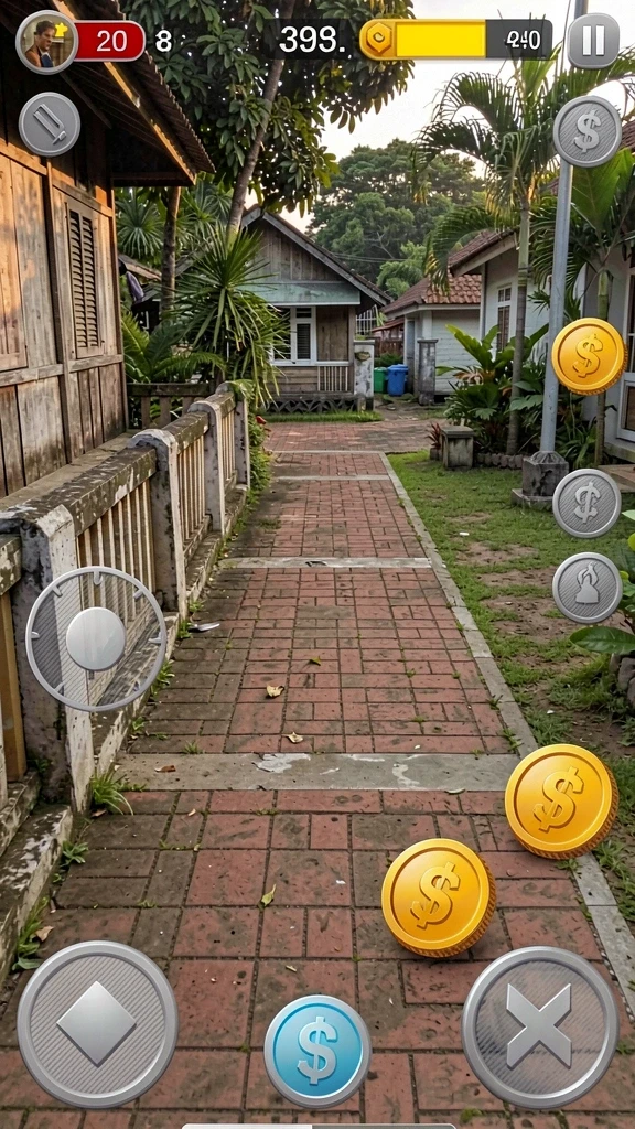 Momen seru saat menyelesaikan level menantang.