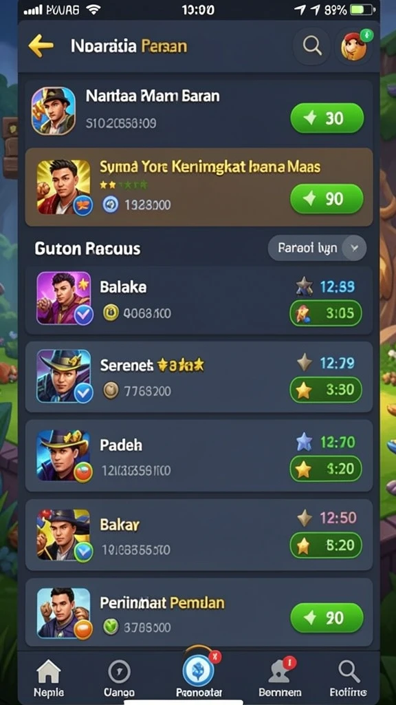 Mode permainan seru yang bisa pemain pilih.