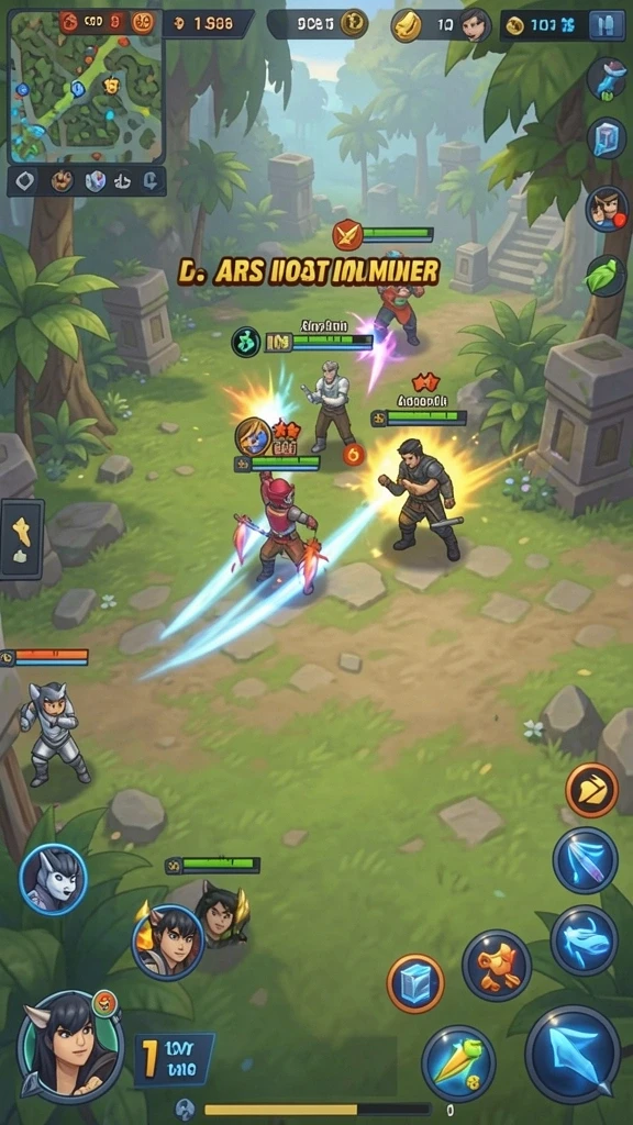 Screenshot menunjukkan momen seru dalam permainan multiplayer.