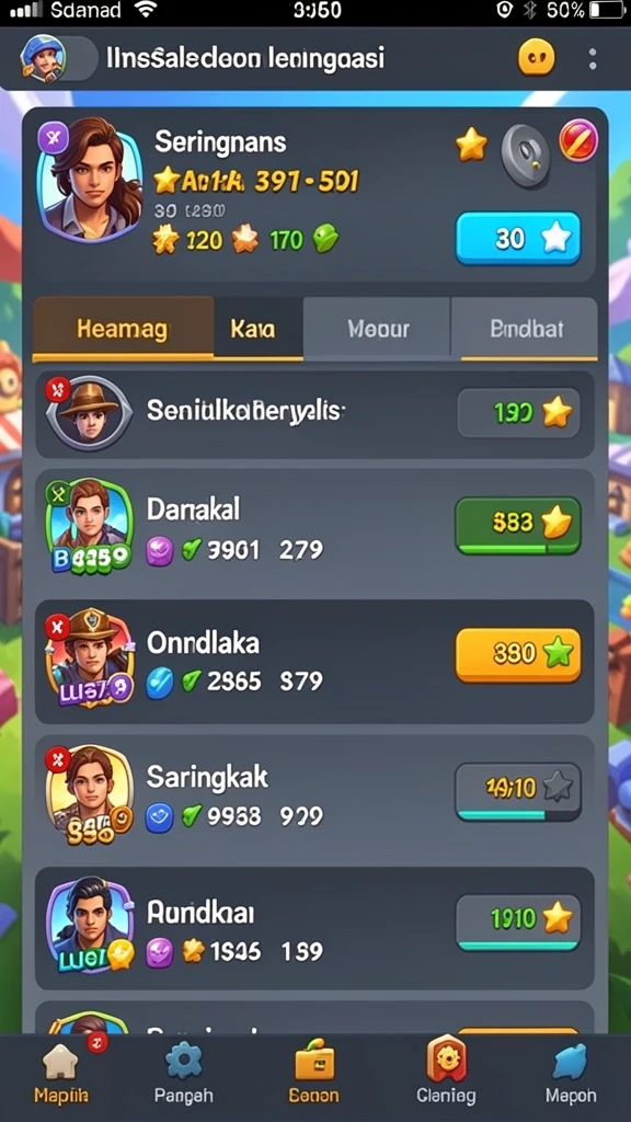 Gambaran hasil akhir dari salah satu level yang menantang.