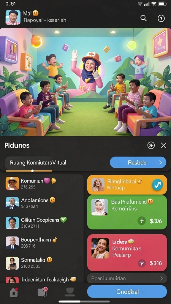 Tampilan awal game QQRP yang menawan.