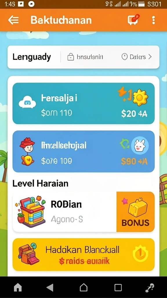 Tampilan antarmuka pengguna yang menarik.