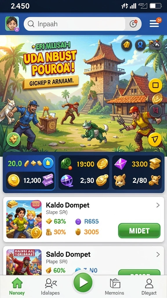 Tantangan level yang menegangkan dan mendebarkan.
