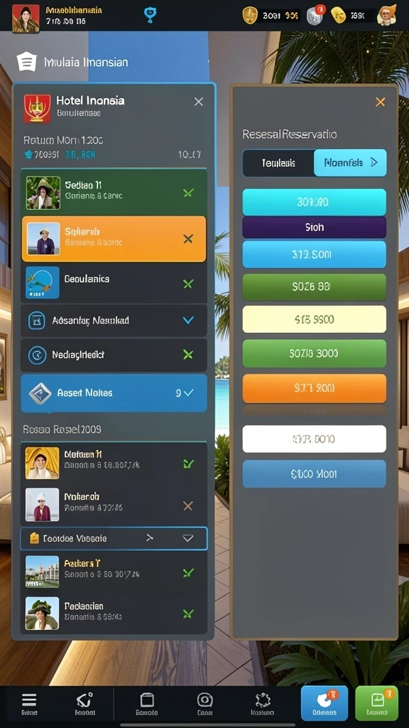 Berbagai karakter unik untuk dipilih dalam game.