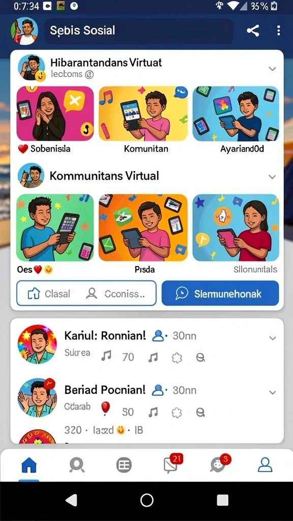 Tampilan antarmuka yang menarik dan mudah digunakan.