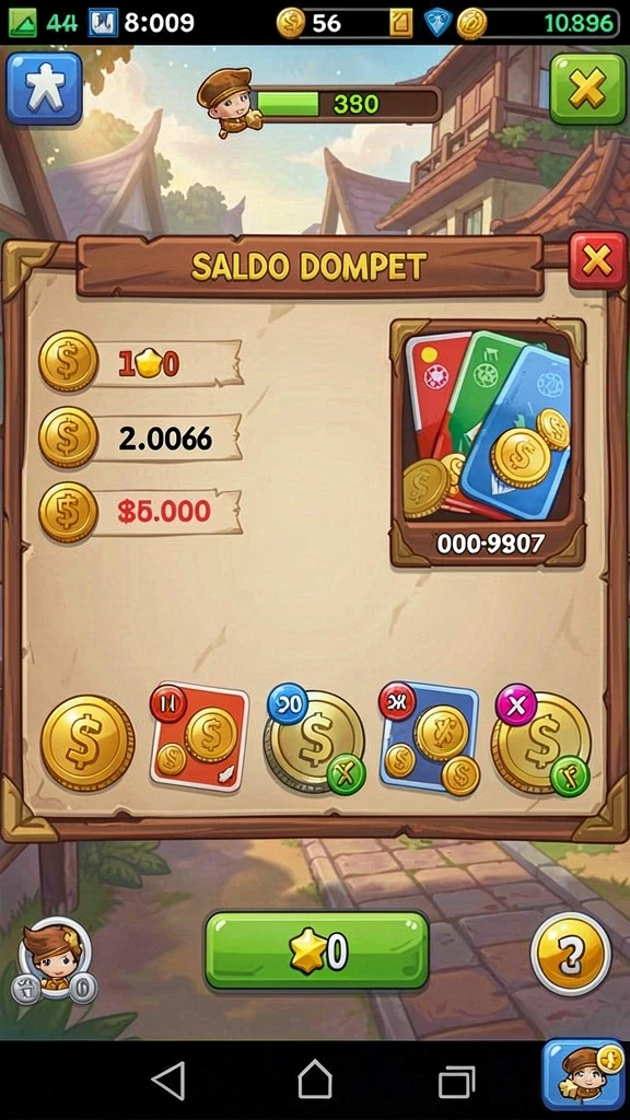 Screenshot menunjukkan karakter utama saat petualangan.