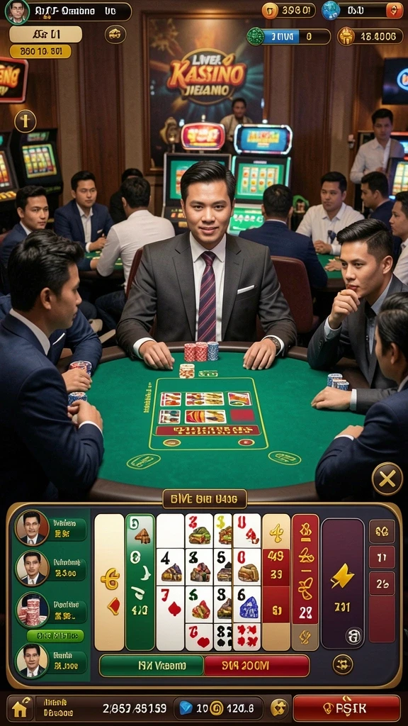 Screenshot menunjukkan tampilan menu utama yang menarik.
