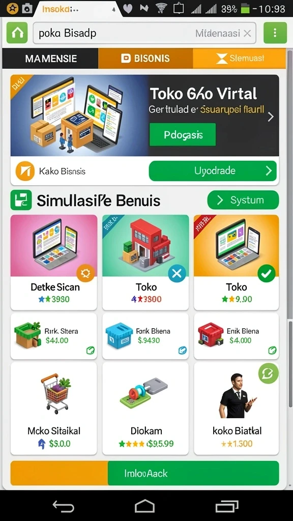 Desain antarmuka UT77 yang user-friendly.