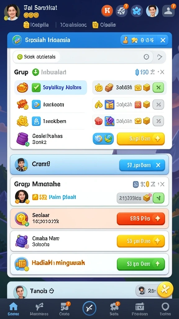 Pengguna dapat berinteraksi dengan teman-teman di mode multiplayer.